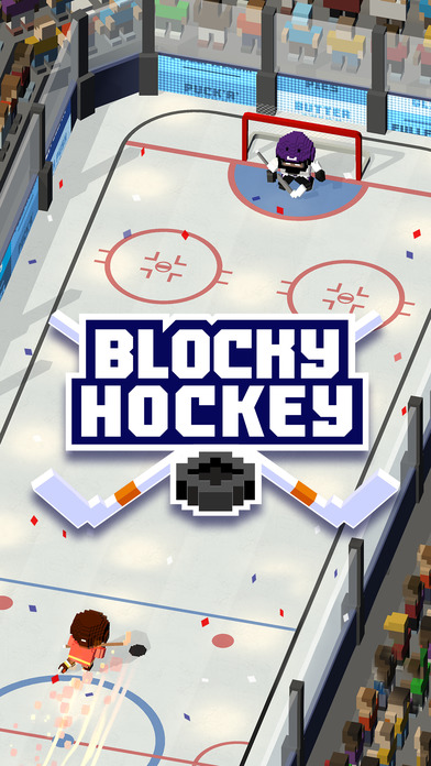 Blocky Hockey – Arcade Ice Runner